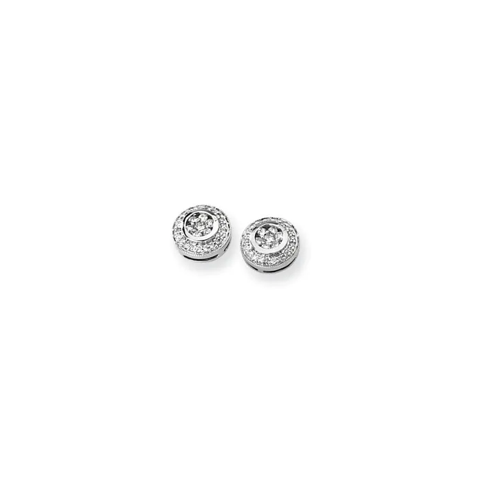 Goldia Earrings 14k White Gold Diamond Earrings