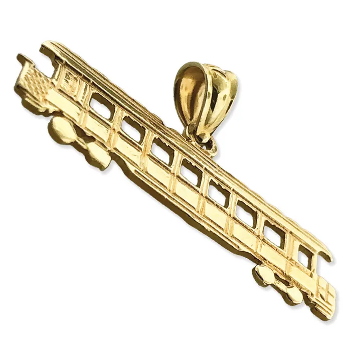 Goldia Necklaces 14K Gold Long Trolley Pendant