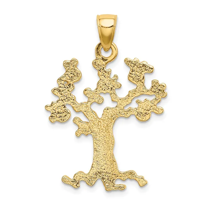 Goldia Necklaces 14k Yellow Gold CutOut Money Tree Charm