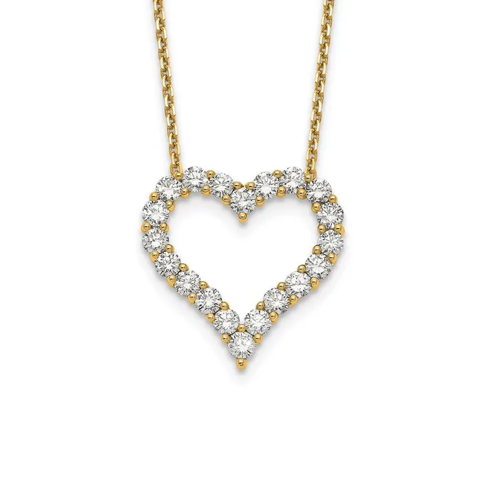 Goldia Necklaces 14K Yellow Gold Heart Pendant with Chain