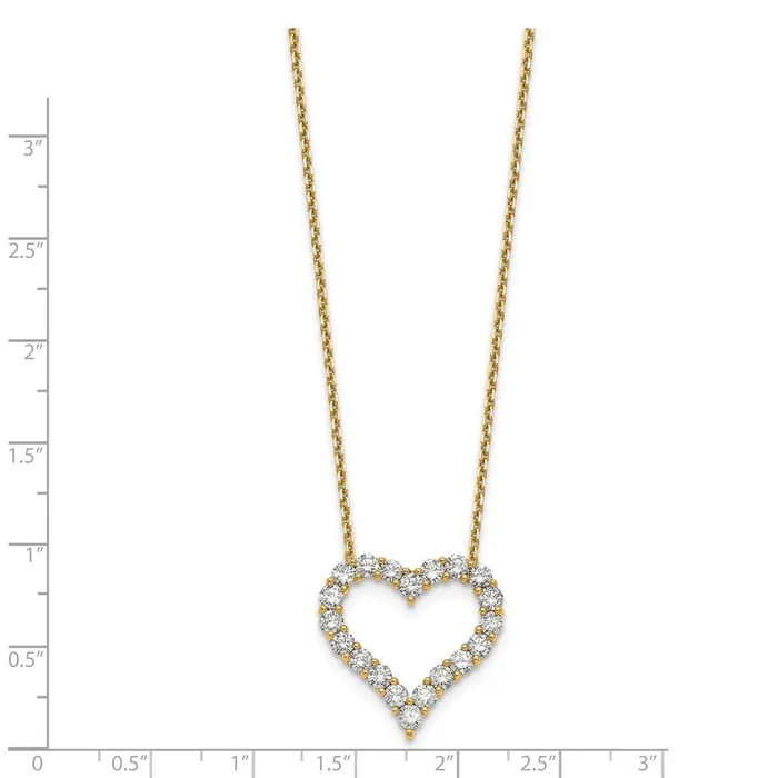 Goldia Necklaces 14K Yellow Gold Heart Pendant with Chain