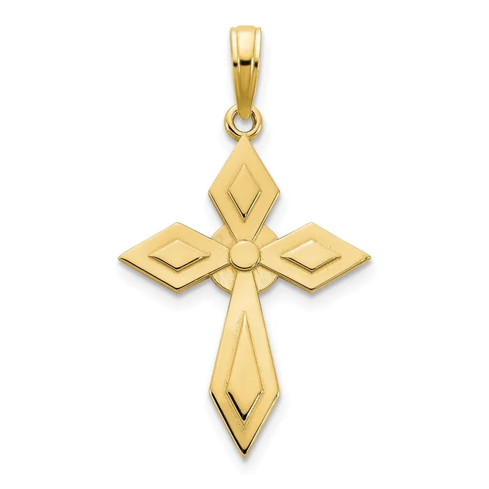 Goldia Necklaces 14k Yellow Gold Passion Cross Pendant