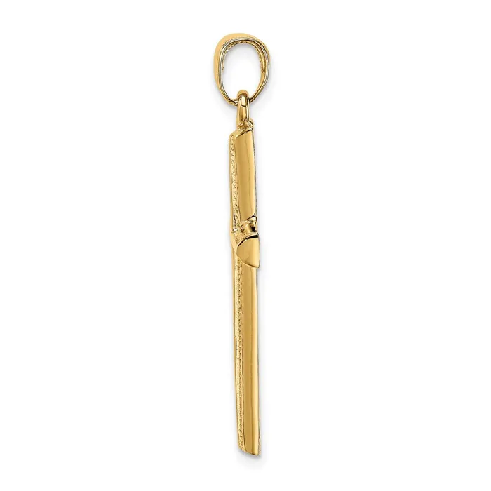 Goldia Necklaces 14k Yellow Gold Polished Cross Pendant