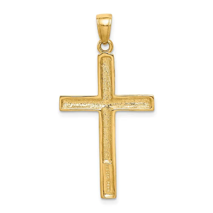 Goldia Necklaces 14k Yellow Gold Polished Cross Pendant