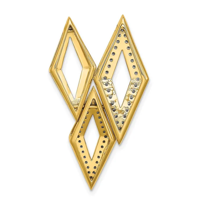 Goldia Necklaces 14K Yellow Gold Polished Fancy Real Diamond 18in Necklace