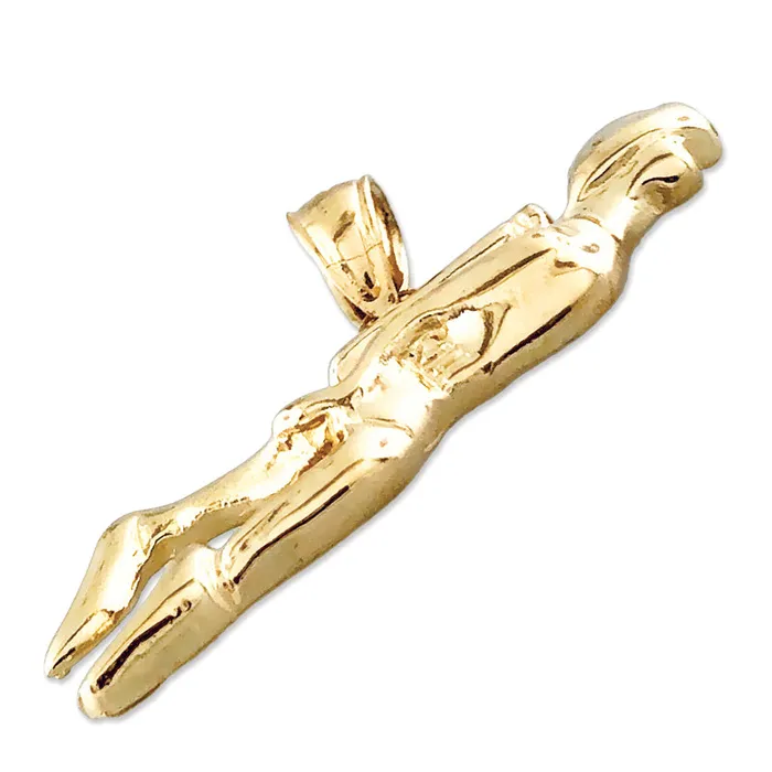 Goldia PreStyled Sets 14K Gold 28MM Scuba Diver Pendant
