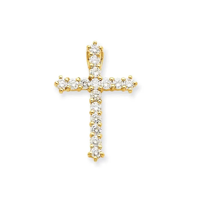 Goldia PreStyled Sets 14K Yellow Gold A Real Diamond Cross
