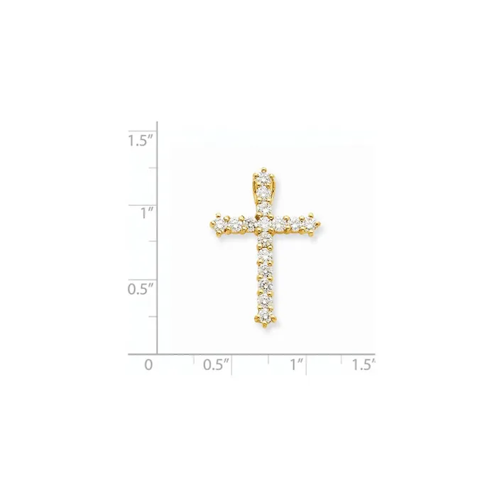 Goldia PreStyled Sets 14K Yellow Gold A Real Diamond Cross