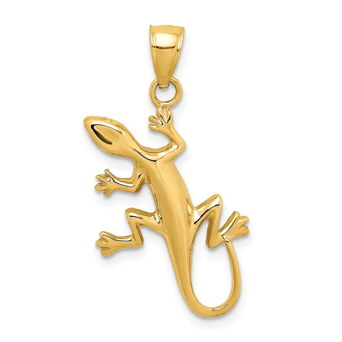 Goldia PreStyled Sets 14k Yellow Gold Gecko Pendant