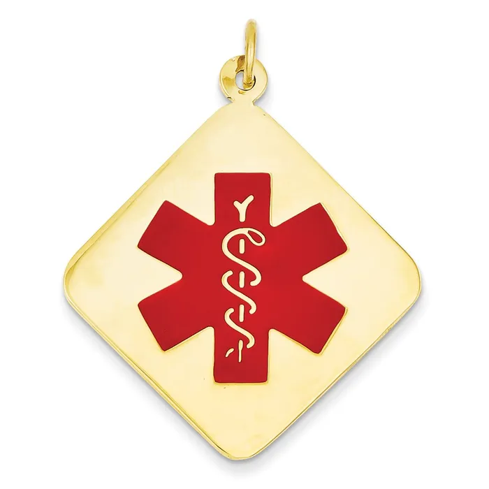 Goldia PreStyled Sets 14k Yellow Gold Medical Jewelry Pendant