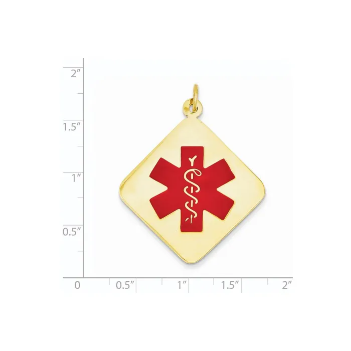 Goldia PreStyled Sets 14k Yellow Gold Medical Jewelry Pendant