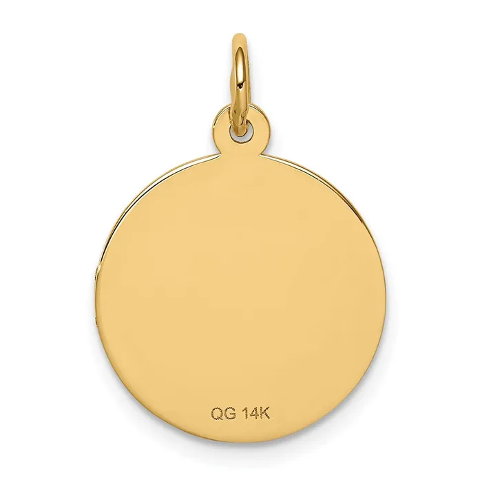 Goldia PreStyled Sets 14k Yellow Gold Medical Jewelry Unenameled Pendant
