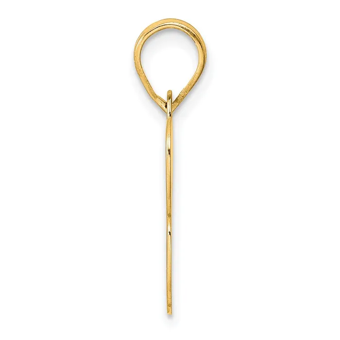 Goldia PreStyled Sets 14k Yellow Gold Polished Block Number 13 Pendant