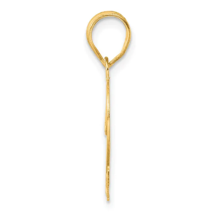 Goldia PreStyled Sets 14k Yellow Gold Polished Etched Number 22 Pendant