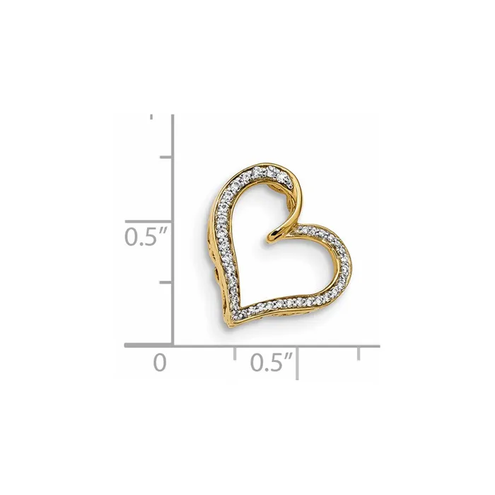 Goldia PreStyled Sets 14k Yellow Gold Real Diamond Pendant