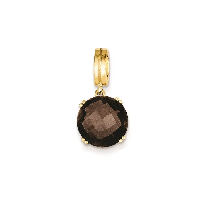 Goldia PreStyled Sets 14K Yellow Gold Smokey Quartz Pendant