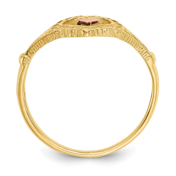 Goldia Rings 14K TwoTone Gold 15 Heart Ring