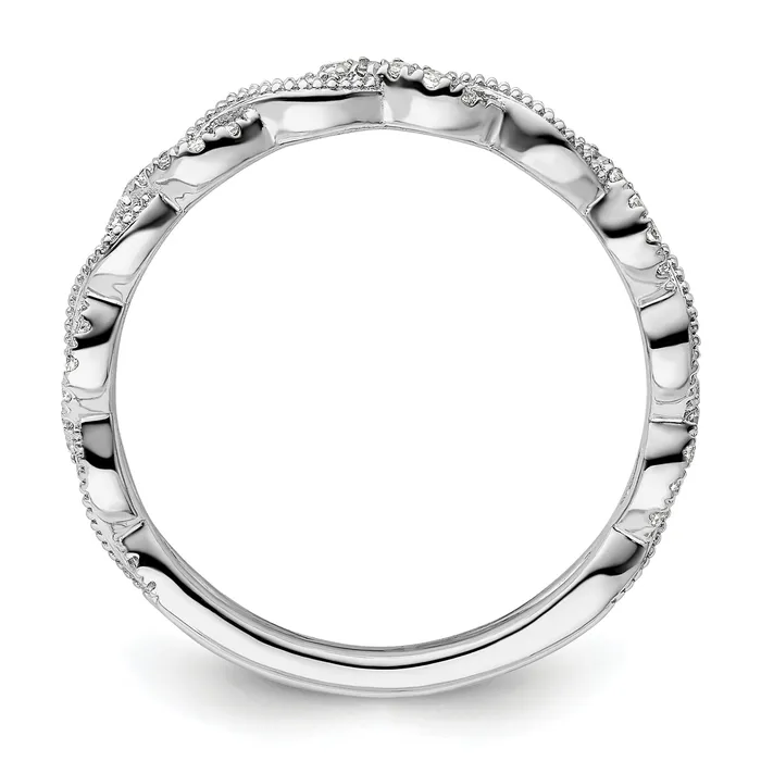 Goldia Rings 14k White Gold 16 Ct Lab Grown Diamond VSSI G Wedding Band Ring