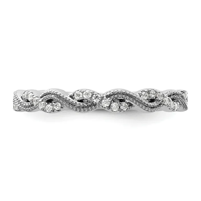 Goldia Rings 14k White Gold 16 Ct Lab Grown Diamond VSSI G Wedding Band Ring