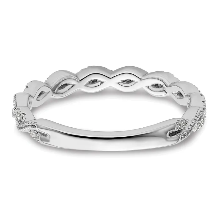 Goldia Rings 14k White Gold 16 Ct Lab Grown Diamond VSSI G Wedding Band Ring
