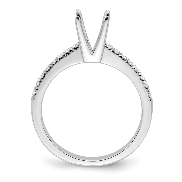 Goldia Rings 14K White Gold Lab Grown Diamond VSSI FGH Engagement Ring