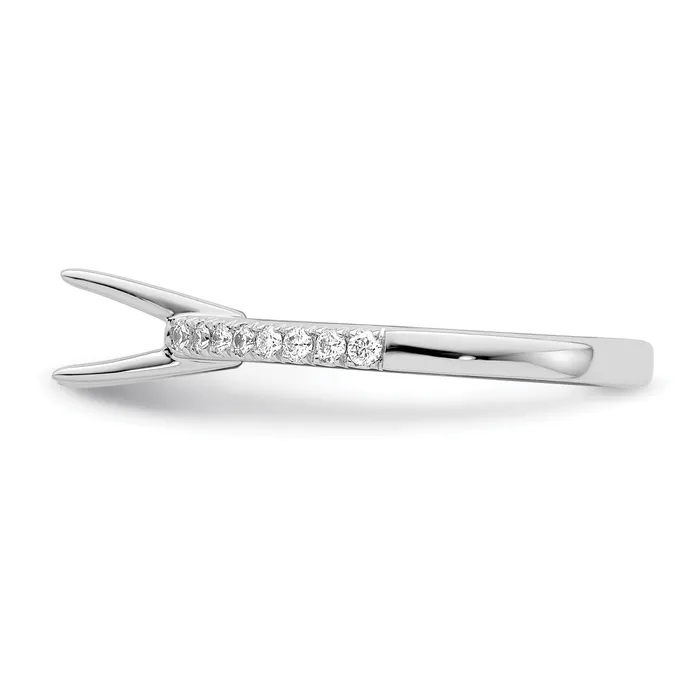 Goldia Rings 14K White Gold Lab Grown Diamond VSSI FGH Engagement Ring