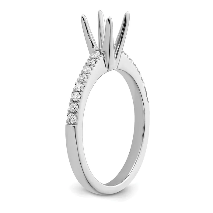Goldia Rings 14K White Gold Lab Grown Diamond VSSI FGH Engagement Ring