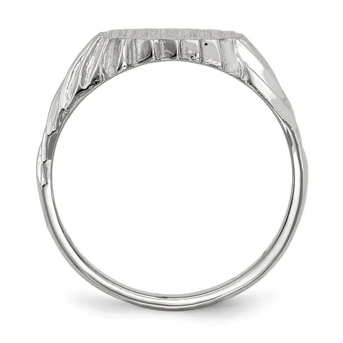 Goldia Rings 14k White Gold Signet Ring
