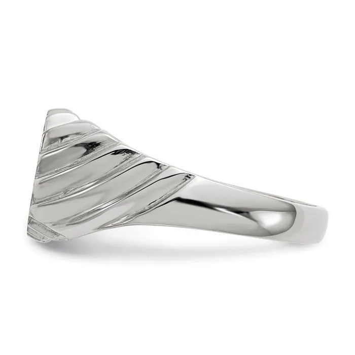 Goldia Rings 14k White Gold Signet Ring