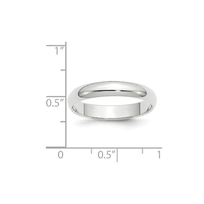 Goldia Rings Solid 10K Yellow Gold White Gold 4mm HalfRound MensWomens Wedding Band Ring Size 95 Goldia Rings Solid 10K Yellow Gold White Gold 4mm HalfRound MensWomens Wedding Band Ring Size 95