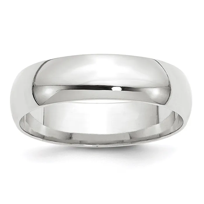 Goldia Rings Solid 14K White Gold 6mm Light Weight Comfort Fit MensWomens Wedding Band Ring Size 105 Goldia Rings Solid 14K White Gold 6mm Light Weight Comfort Fit MensWomens Wedding Band Ring Size 105