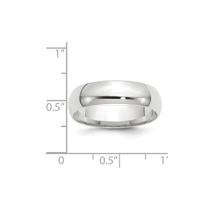 Goldia Rings Solid 14K White Gold 6mm Light Weight Comfort Fit MensWomens Wedding Band Ring Size 105 Goldia Rings Solid 14K White Gold 6mm Light Weight Comfort Fit MensWomens Wedding Band Ring Size 105