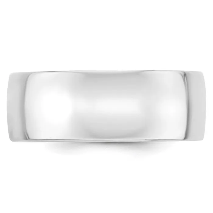 Goldia Rings Solid 14K White Gold 8mm Light Weight Comfort Fit MensWomens Wedding Band Ring Size 11 Goldia Rings Solid 14K White Gold 8mm Light Weight Comfort Fit MensWomens Wedding Band Ring Size 11