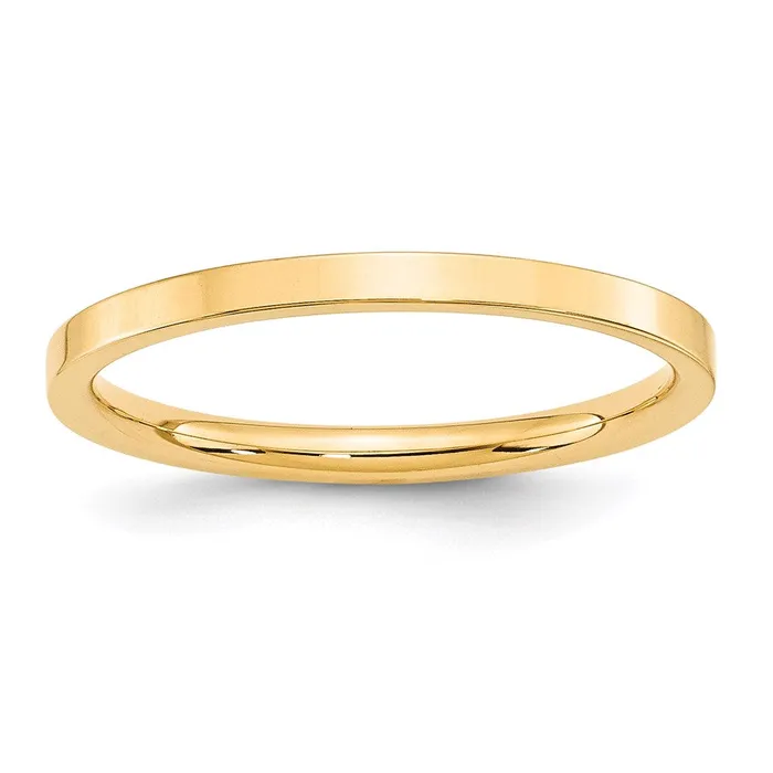 Goldia Rings Solid 14K Yellow Gold 2mm Standard Flat Comfort Fit MensWomens Wedding Band Ring Size 11 Goldia Rings Solid 14K Yellow Gold 2mm Standard Flat Comfort Fit MensWomens Wedding Band Ring Size 11