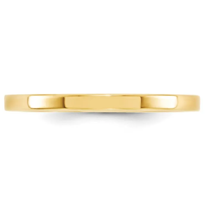 Goldia Rings Solid 14K Yellow Gold 2mm Standard Flat Comfort Fit MensWomens Wedding Band Ring Size 11 Goldia Rings Solid 14K Yellow Gold 2mm Standard Flat Comfort Fit MensWomens Wedding Band Ring Size 11