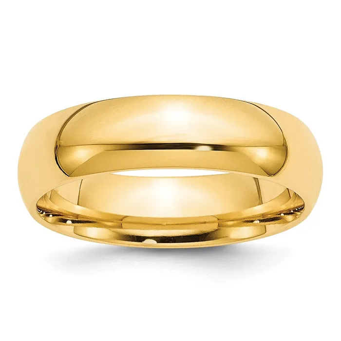 Goldia Rings Solid 14K Yellow Gold 6mm Comfort Fit MensWomens Wedding Band Ring Size 4 Goldia Rings Solid 14K Yellow Gold 6mm Comfort Fit MensWomens Wedding Band Ring Size 4
