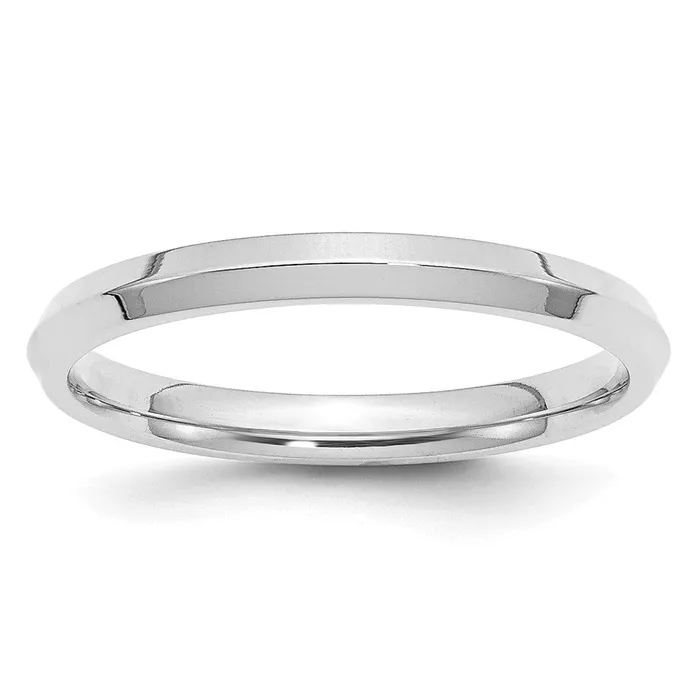 Goldia Rings Solid 18K White Gold 25mm Knife Edge Comfort Fit MensWomens Wedding Band Ring Size 45 Goldia Rings Solid 18K White Gold 25mm Knife Edge Comfort Fit MensWomens Wedding Band Ring Size 45