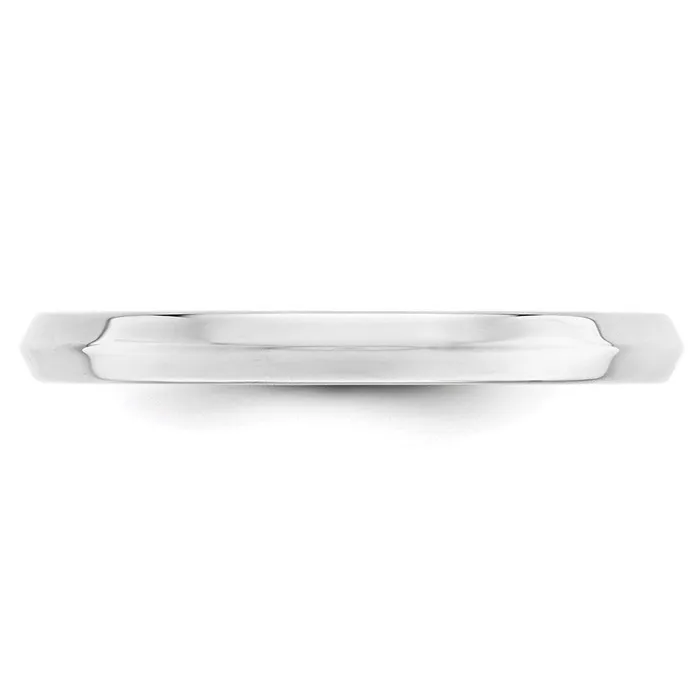 Goldia Rings Solid 18K White Gold 25mm Knife Edge Comfort Fit MensWomens Wedding Band Ring Size 45 Goldia Rings Solid 18K White Gold 25mm Knife Edge Comfort Fit MensWomens Wedding Band Ring Size 45