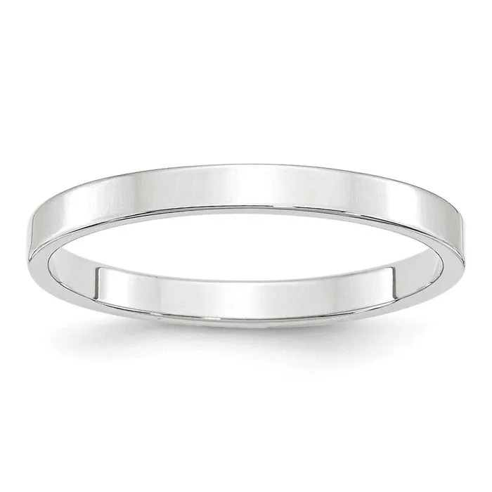 Goldia Rings Solid 18K White Gold 25mm Light Weight Flat MensWomens Wedding Band Ring Size 55 Goldia Rings Solid 18K White Gold 25mm Light Weight Flat MensWomens Wedding Band Ring Size 55