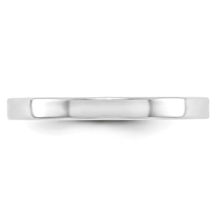 Goldia Rings Solid 18K White Gold 25mm Light Weight Flat MensWomens Wedding Band Ring Size 55 Goldia Rings Solid 18K White Gold 25mm Light Weight Flat MensWomens Wedding Band Ring Size 55