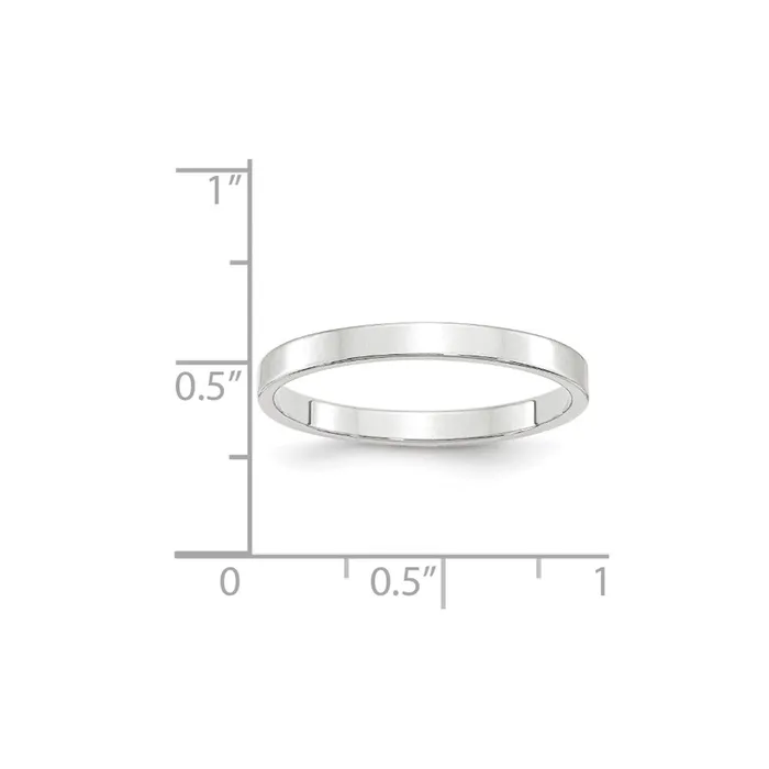 Goldia Rings Solid 18K White Gold 25mm Light Weight Flat MensWomens Wedding Band Ring Size 55 Goldia Rings Solid 18K White Gold 25mm Light Weight Flat MensWomens Wedding Band Ring Size 55