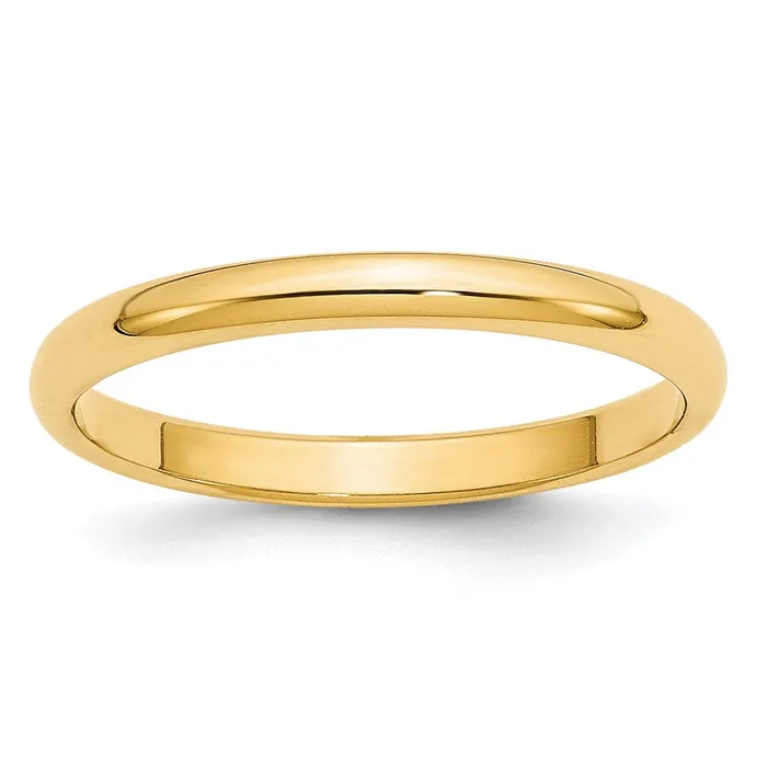 Goldia Rings Solid 18K Yellow Gold 25mm Half Round MensWomens Wedding Band Ring Size 7 Goldia Rings Solid 18K Yellow Gold 25mm Half Round MensWomens Wedding Band Ring Size 7