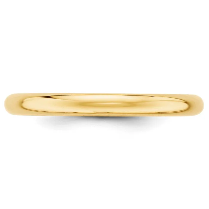 Goldia Rings Solid 18K Yellow Gold 25mm Half Round MensWomens Wedding Band Ring Size 7 Goldia Rings Solid 18K Yellow Gold 25mm Half Round MensWomens Wedding Band Ring Size 7