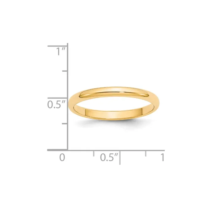 Goldia Rings Solid 18K Yellow Gold 25mm Half Round MensWomens Wedding Band Ring Size 7 Goldia Rings Solid 18K Yellow Gold 25mm Half Round MensWomens Wedding Band Ring Size 7