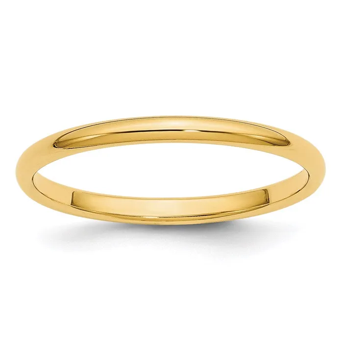 Goldia Rings Solid 18K Yellow Gold 2mm Half Round MensWomens Wedding Band Ring Size 95 Goldia Rings Solid 18K Yellow Gold 2mm Half Round MensWomens Wedding Band Ring Size 95