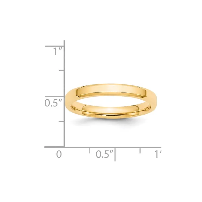 Goldia Rings Solid 18K Yellow Gold 3mm Bevel Edge Comfort Fit MensWomens Wedding Band Ring Size 13 Goldia Rings Solid 18K Yellow Gold 3mm Bevel Edge Comfort Fit MensWomens Wedding Band Ring Size 13
