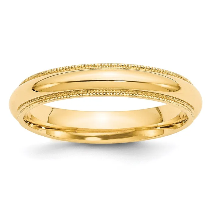 Goldia Rings Solid 18K Yellow Gold 4mm Milgrain Comfort Fit MensWomens Wedding Band Ring Size 13 Goldia Rings Solid 18K Yellow Gold 4mm Milgrain Comfort Fit MensWomens Wedding Band Ring Size 13