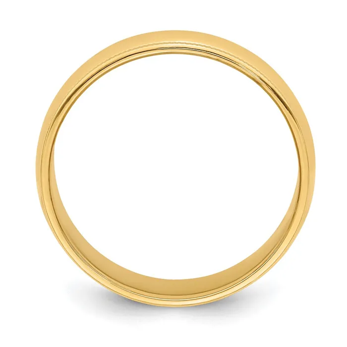 Goldia Rings Solid 18K Yellow Gold 6mm Milgrain HalfRound Wedding MensWomens Wedding Band Ring Size 5 Goldia Rings Solid 18K Yellow Gold 6mm Milgrain HalfRound Wedding MensWomens Wedding Band Ring Size 5