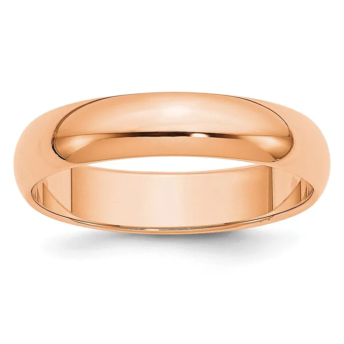 Goldia Rings Solid 18K Yellow Gold Rose Gold 5mm HalfRound Wedding MensWomens Wedding Band Ring Size 5 Goldia Rings Solid 18K Yellow Gold Rose Gold 5mm HalfRound Wedding MensWomens Wedding Band Ring Size 5