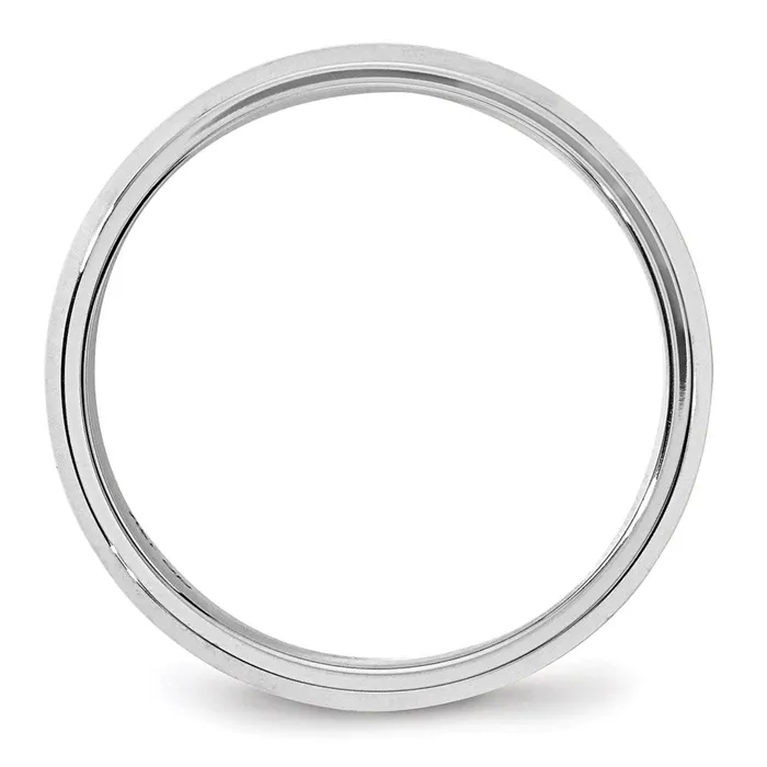 Goldia Solid 14K White Gold 6mm Bevel Edge Comfort Fit MensWomens Wedding Band Ring Size 75 Rings Goldia Solid 14K White Gold 6mm Bevel Edge Comfort Fit MensWomens Wedding Band Ring Size 75 Rings